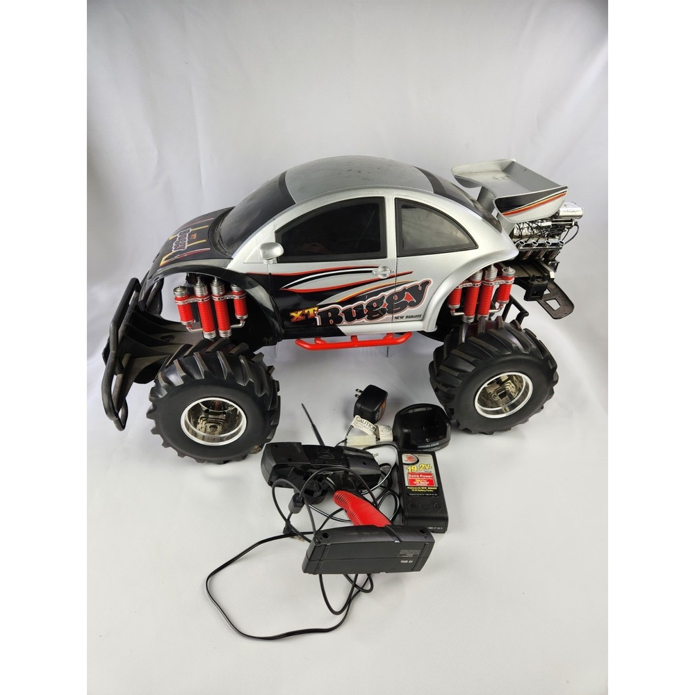 New Bright XT Buggy Beetle 1:6 Scale Radio Remote Control Car Silver 2007 VIDEO